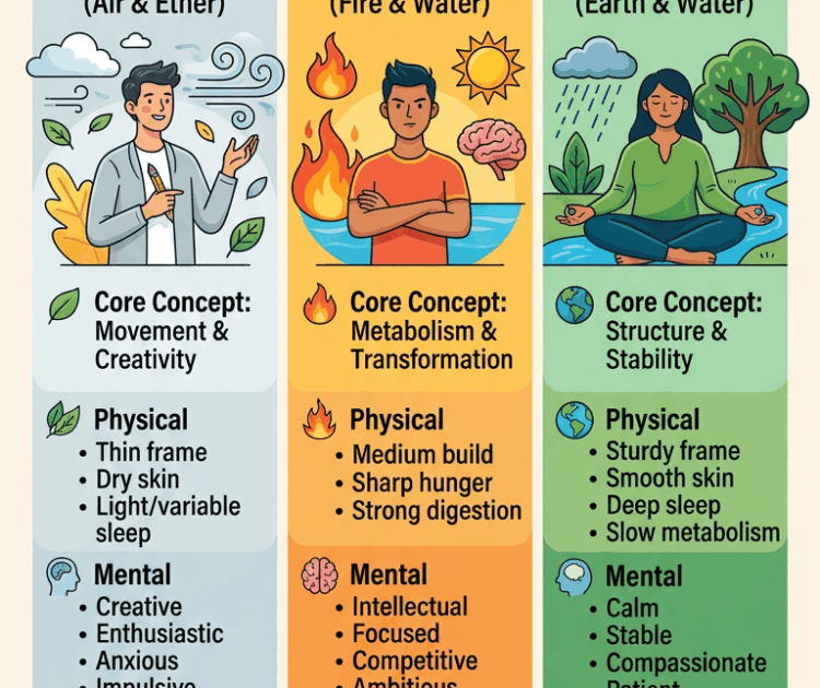 3 dosha of Ayurveda